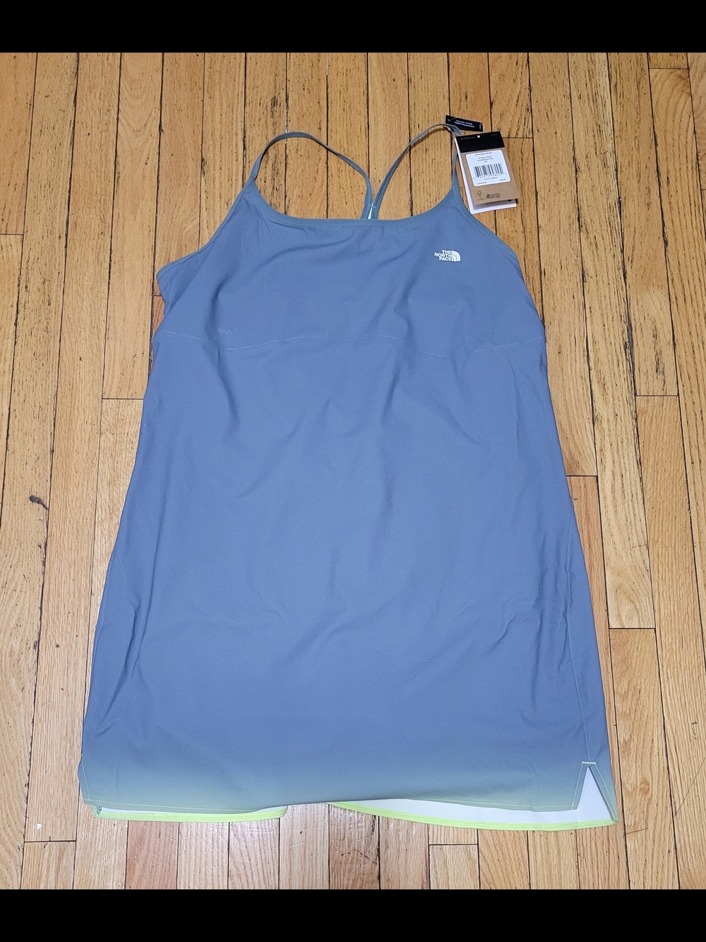 The North Face Women's Strappy Athletic Dress - Slate Blue with Neon Trim
